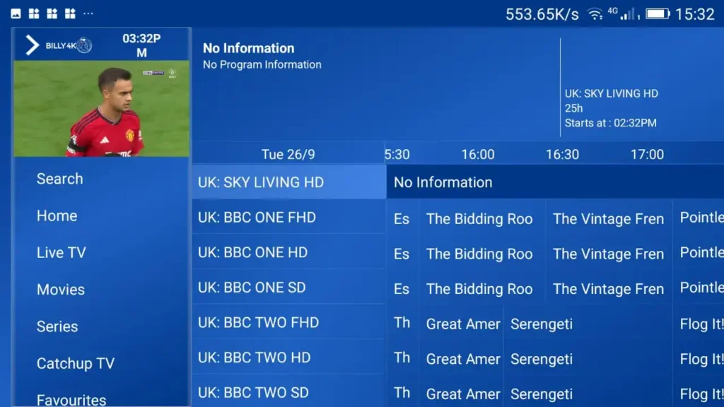 iptv smarters failed to authorize fix - Strong 8K IPTV player app interface with EPG TV guide